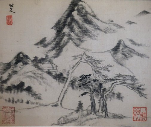 Paisaje de Zhu Da (1702-1703)
